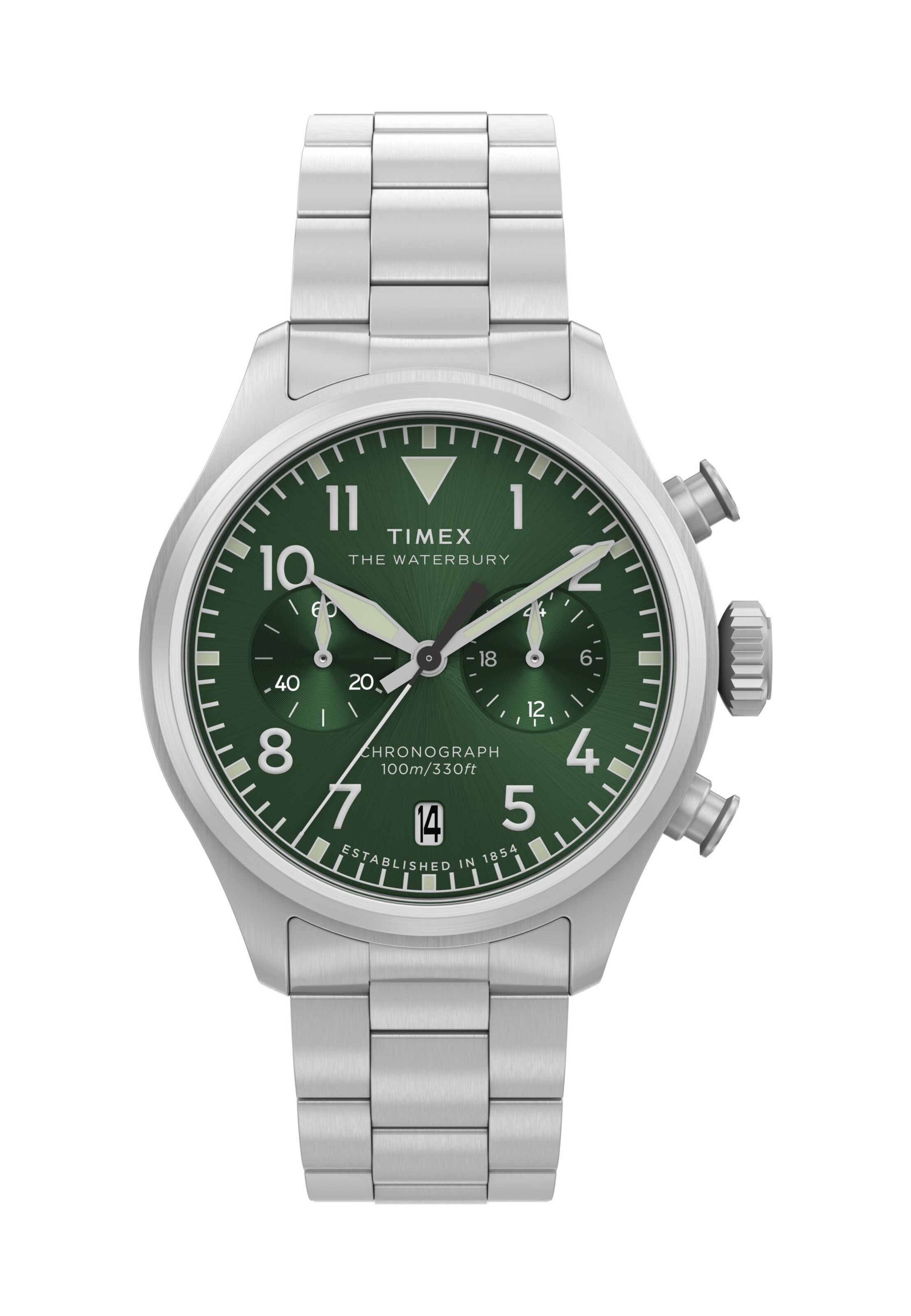 TIMEX Analog watch ' Waterbury Ace' in Silver: front