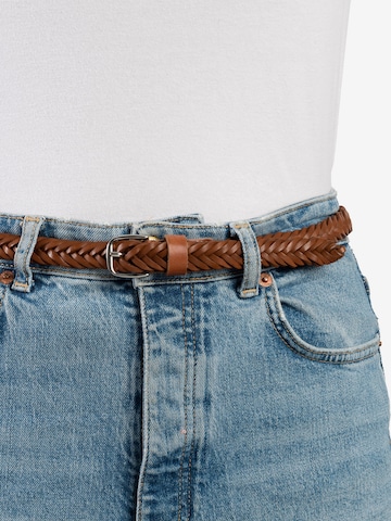 TOM TAILOR Belt 'Claudette' in Brown