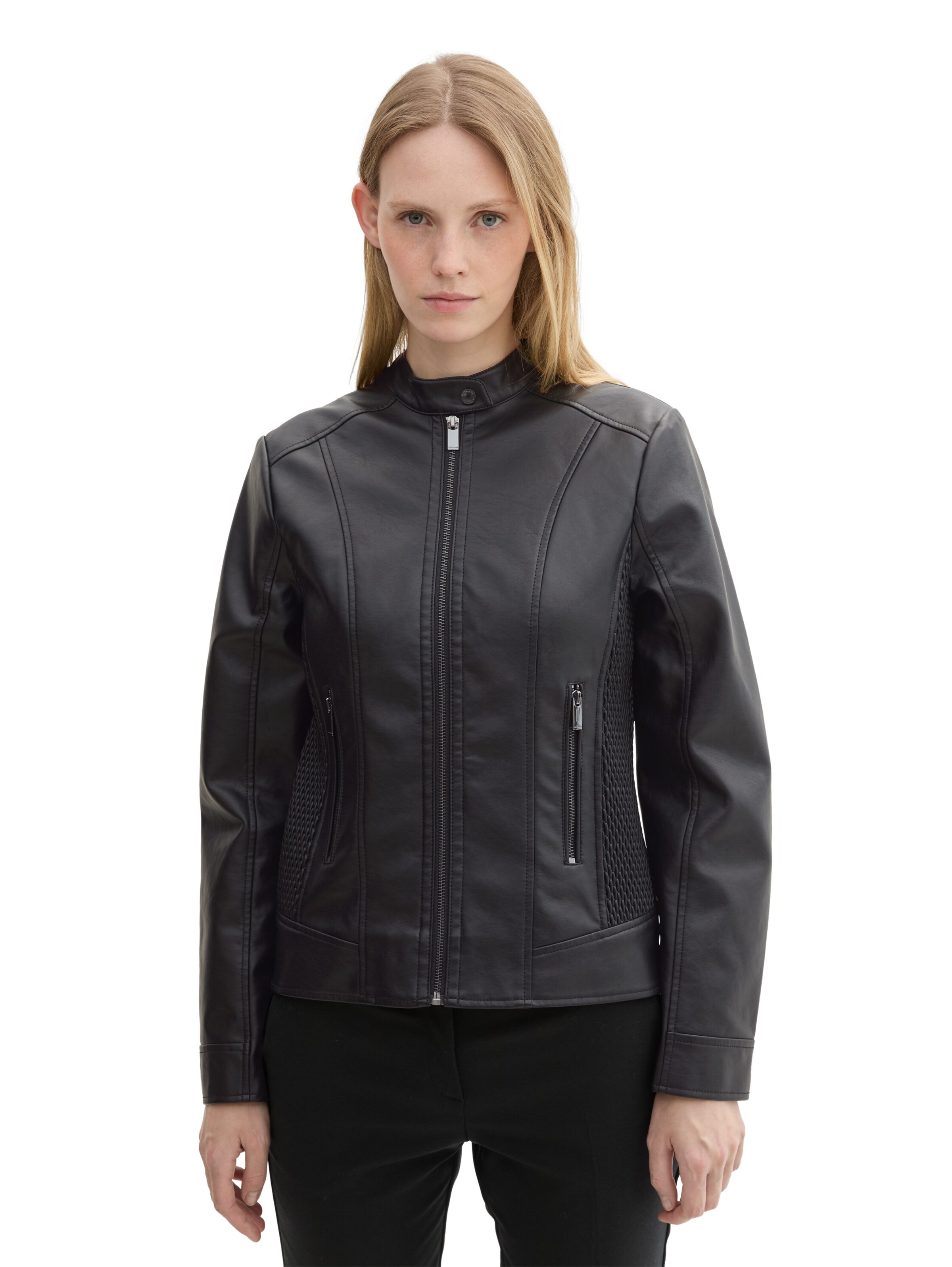 TOM TAILOR Jacke in Schwarz: Vorderseite