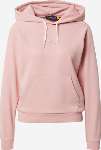 Sweat-shirt Polo Ralph Lauren en rose : devant