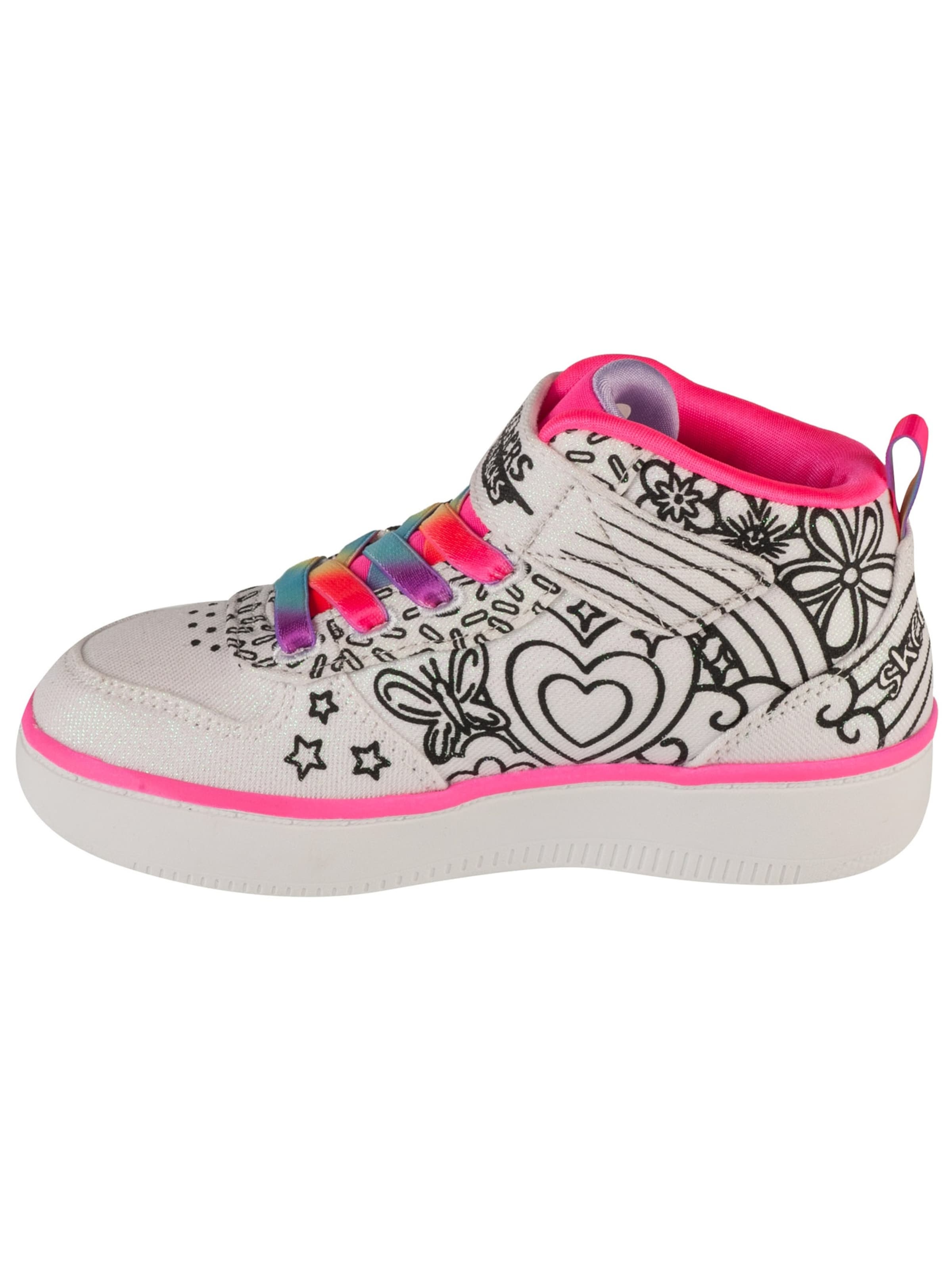 SKECHERS Sneakers 'Skechers Sport Court 92 - Color Me Kicks' in White: front