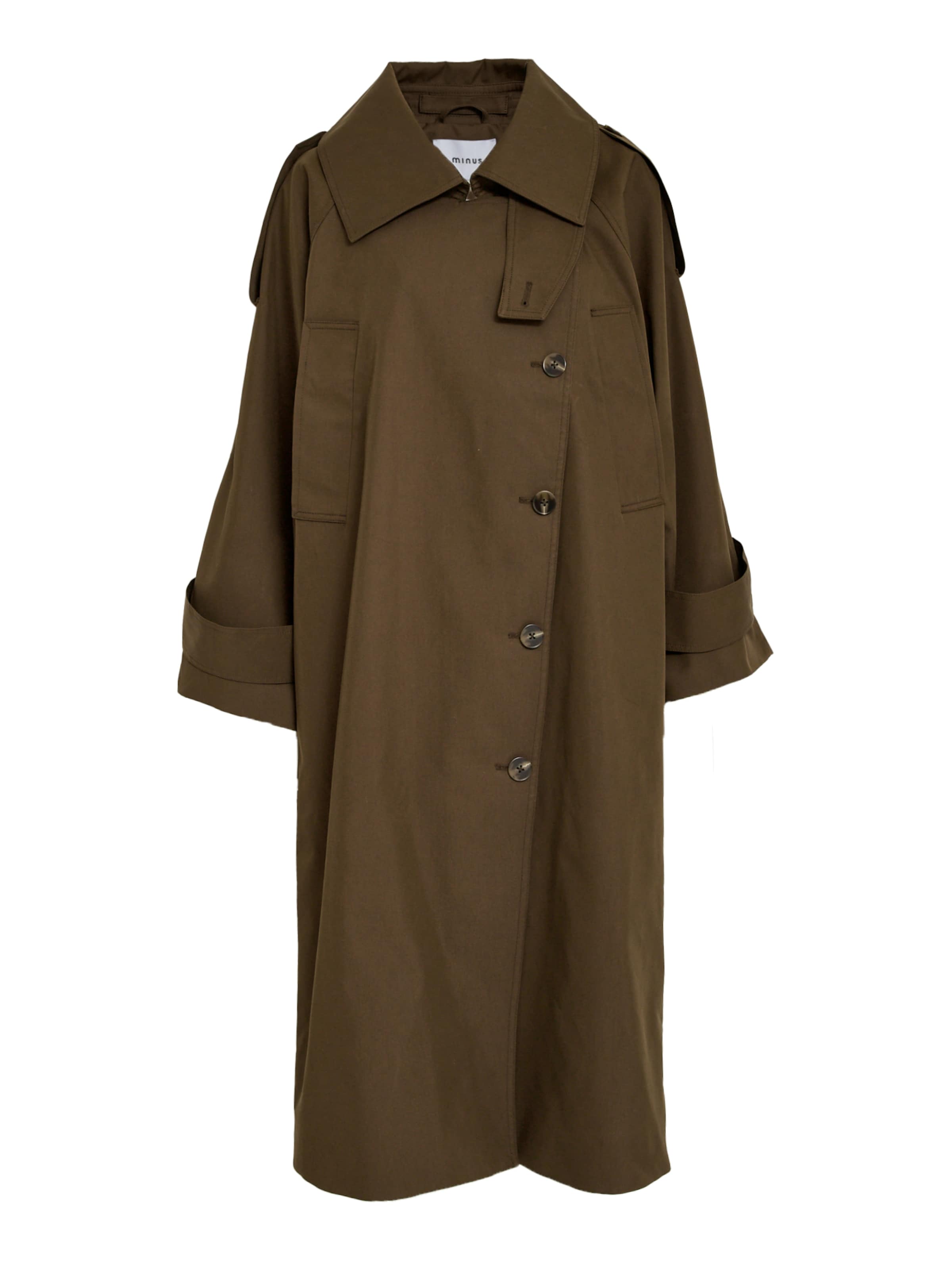 Cappotto di mezza stagione 'Palina' di minus in marrone: frontale