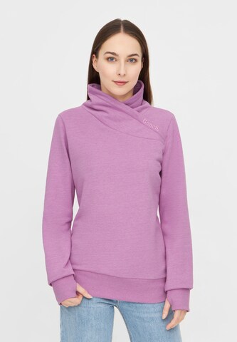 BENCH Sweatshirt in Lila: Vorderseite