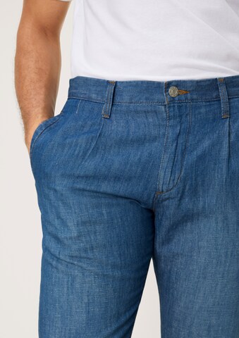 s.Oliver Regular Pleat-front jeans in Blue