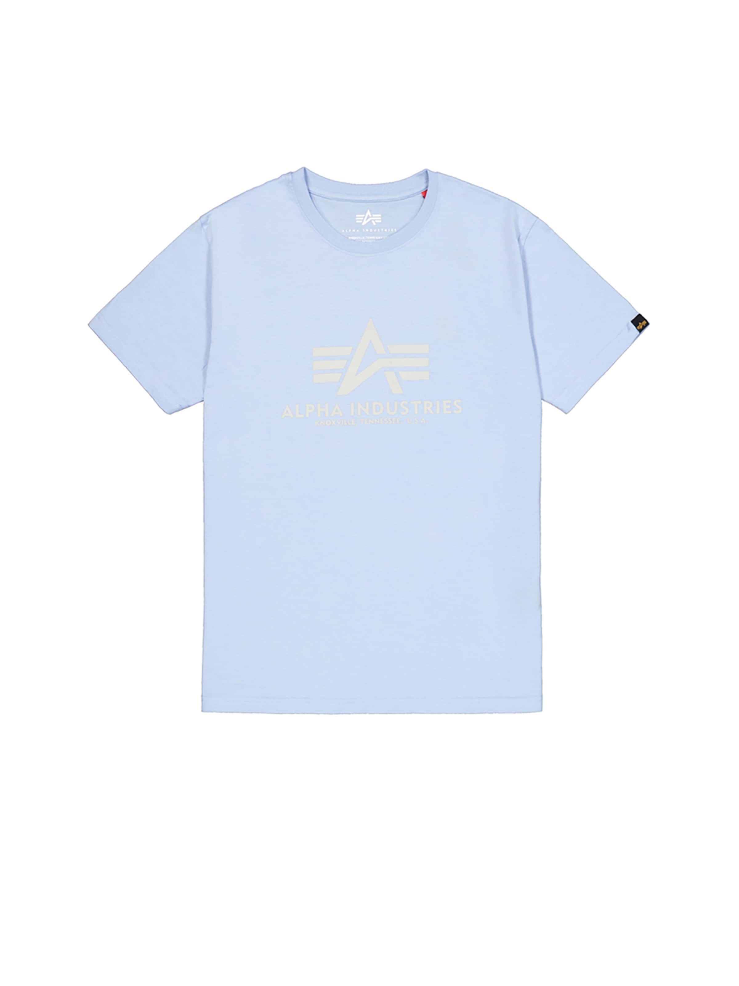 ALPHA INDUSTRIES T-shirt i blå: framsida