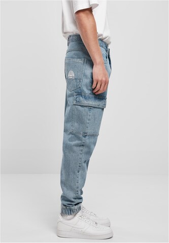 SOUTHPOLE - Tapered Pantalón vaquero cargo en azul