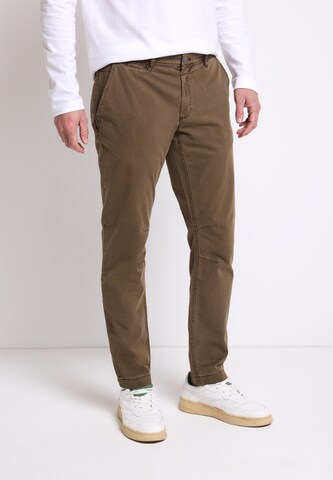 Street One MEN Regular Chino Pants in Brown: front