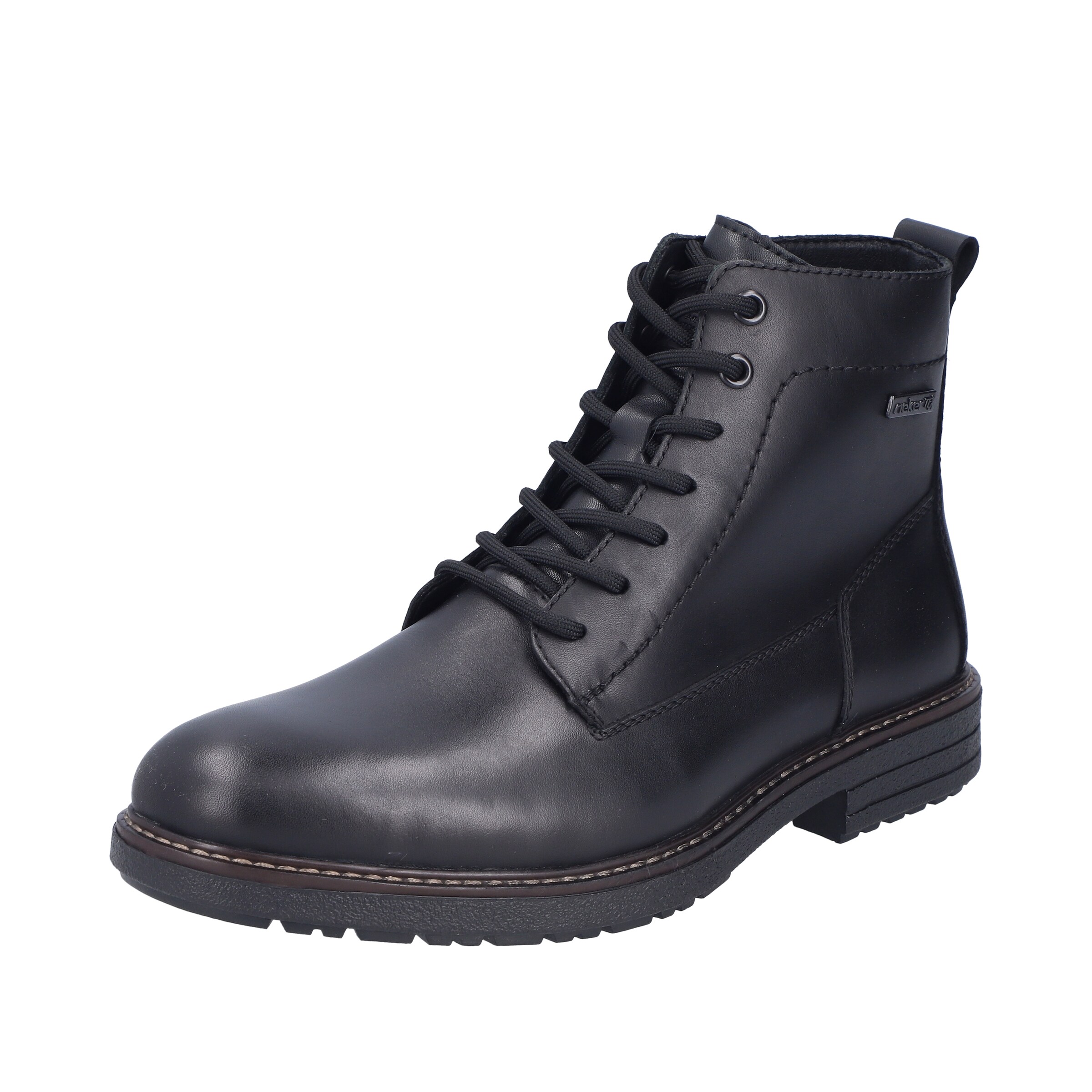 Rieker Lace-Up Boots in Black: front
