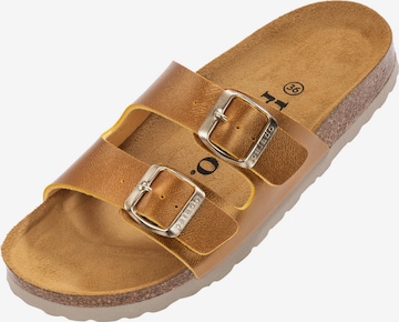 Palado Mules 'Milos' in Brown: front