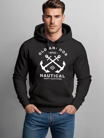 Neverless Sweatshirt 'Old Anchor' in Black