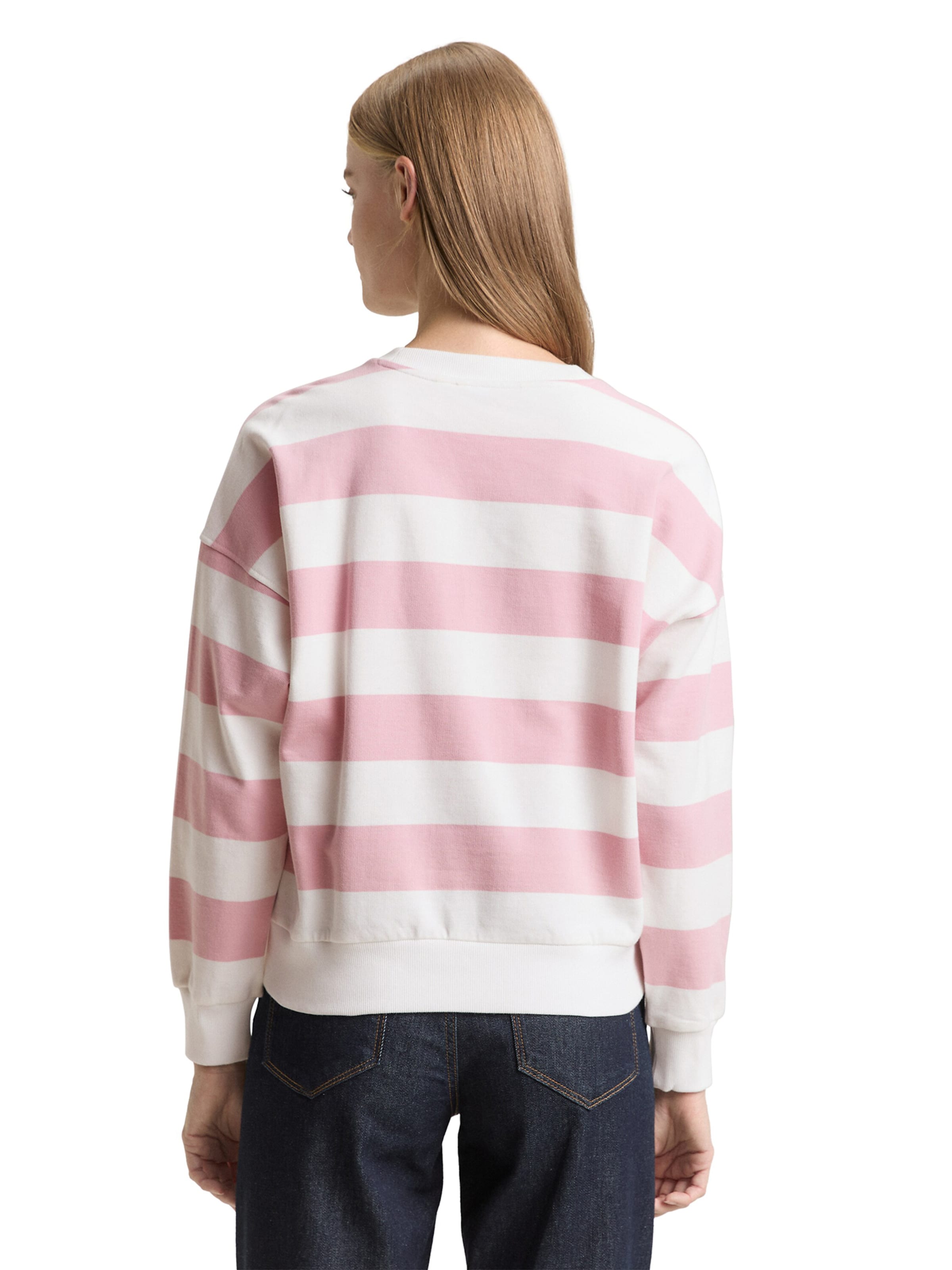 TOM TAILOR DENIM Sweatshirt in Pink