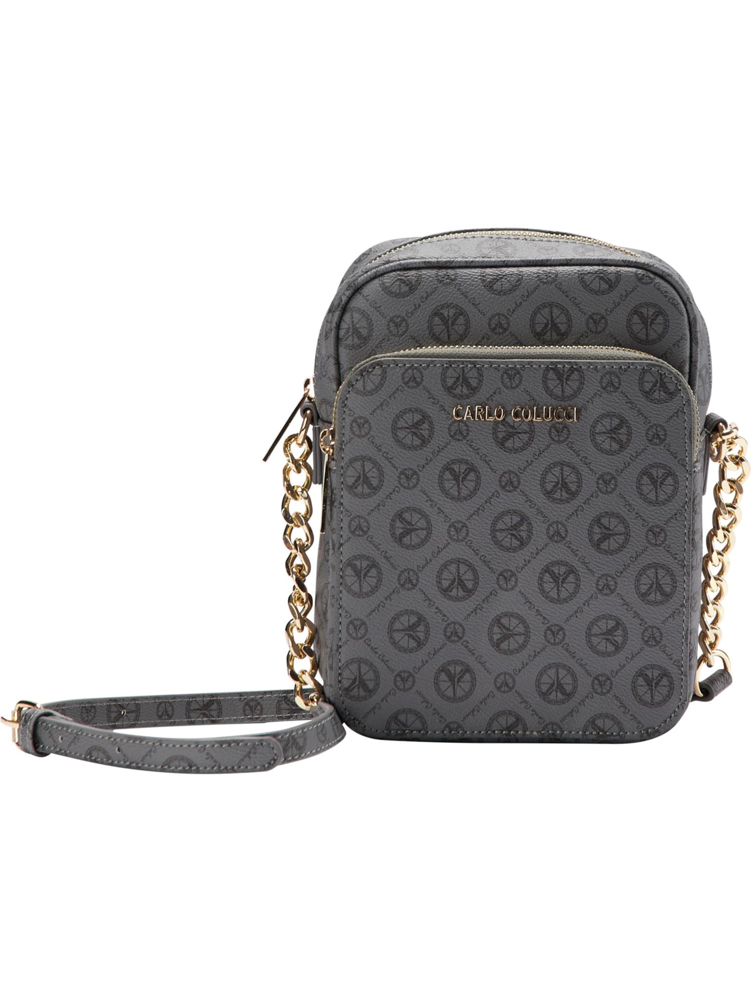Carlo Colucci Umhängetasche in Grau: Vorderseite