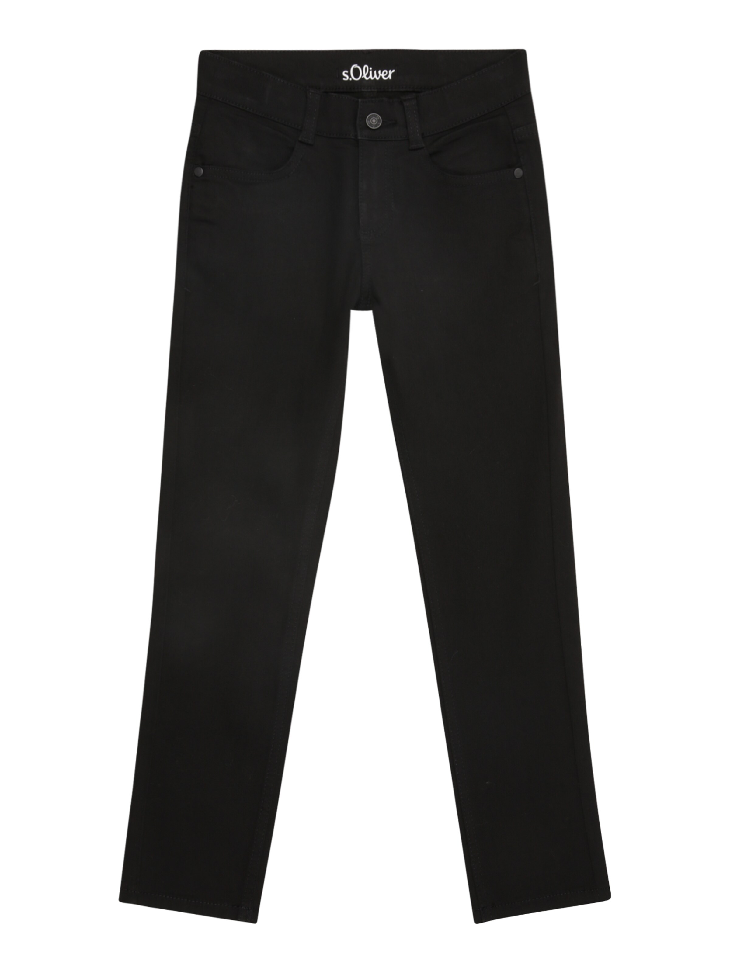 s.Oliver Slimfit Τζιν 'Seattle' σε μαύρο: μπροστά