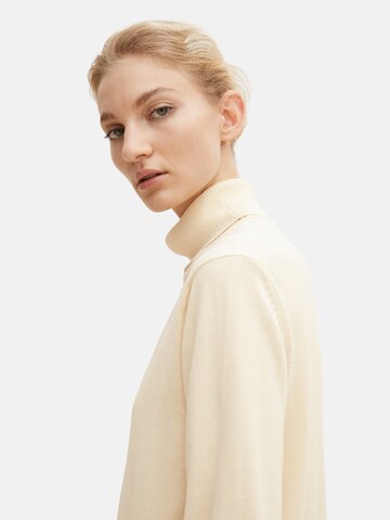 TOM TAILOR Pullover in Beige