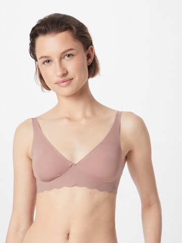 Triangolo Reggiseno 'ZERO Microfibre 2.0 H' di SLOGGI in marrone: frontale