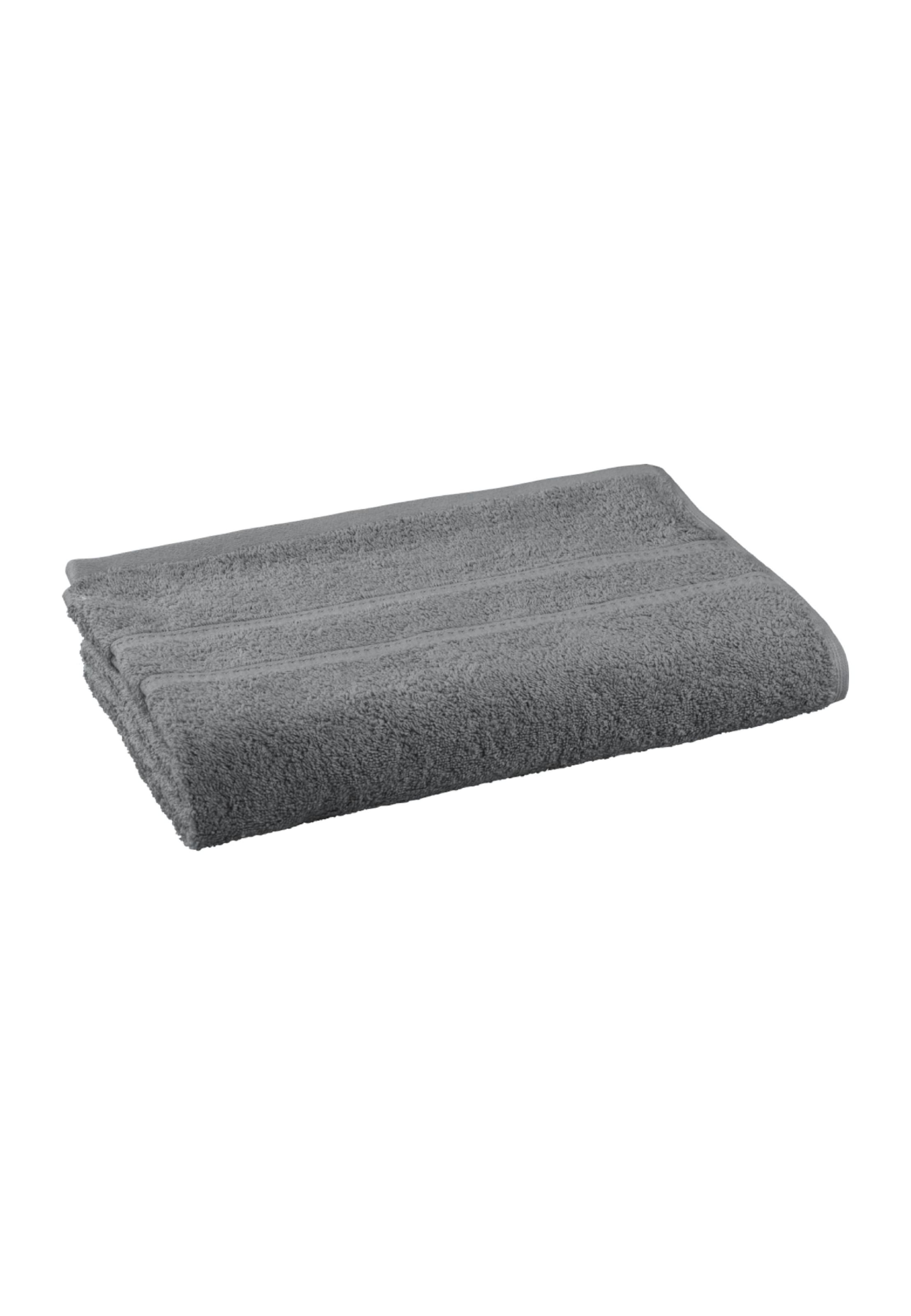 SCHIESSER Shower Towel 'Palma' in Grey: front