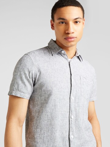 QS Slim fit Button Up Shirt in Grey