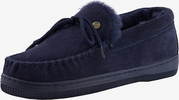 Warmbat Hausschuhe 'Koala' in Blau: Vorderseite