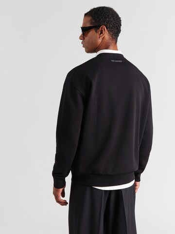 melns Karl Lagerfeld Sportisks džemperis: no aizmugures