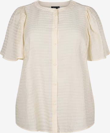 Zizzi Bluse 'MSABA' i beige: forside