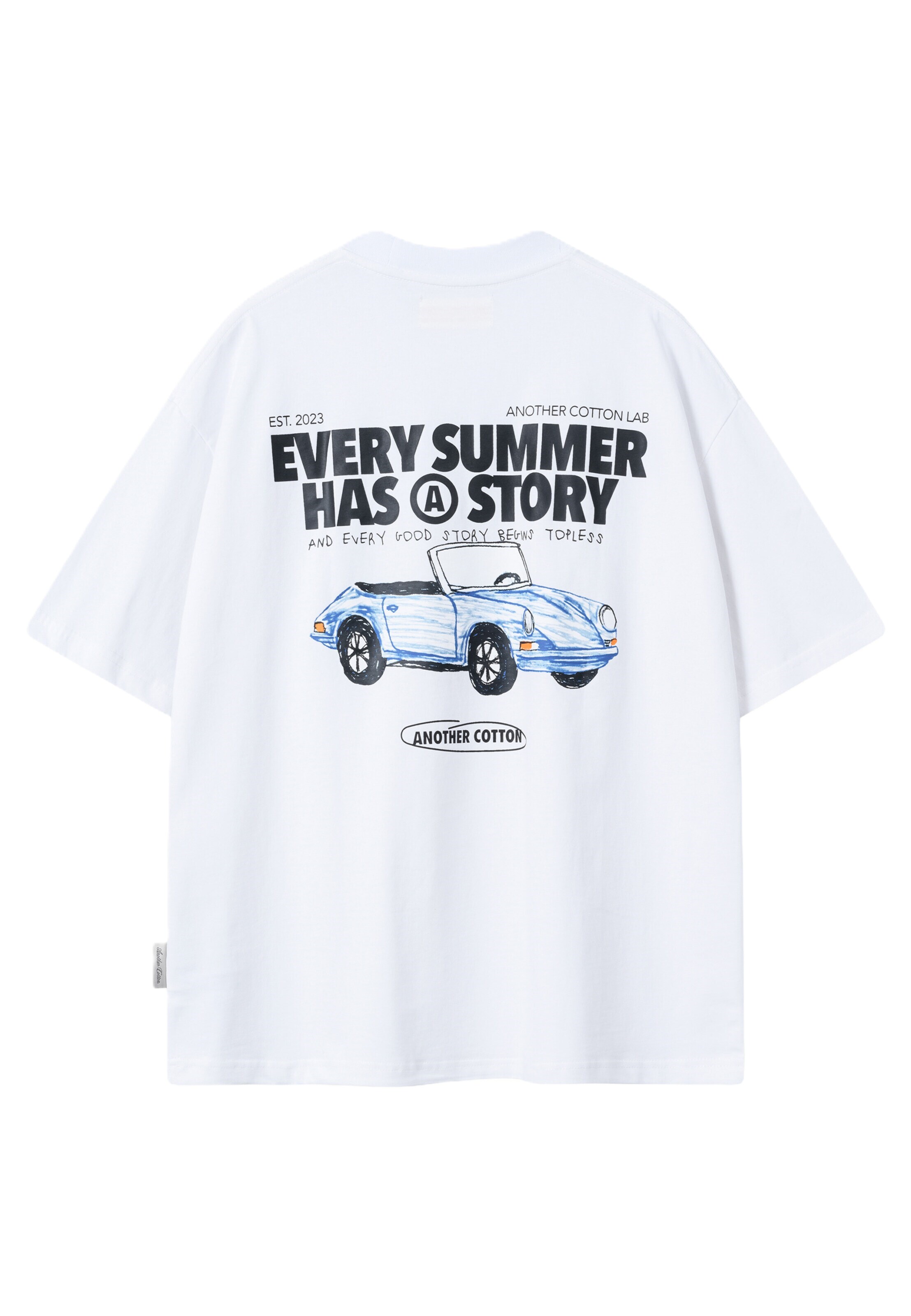 Maglietta 'Summer Story' di Another Cotton Lab in bianco
