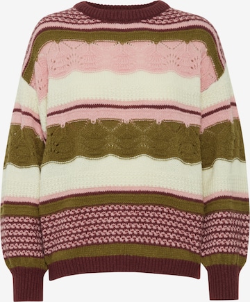 ICHI Пуловер 'IH ASTRA' в червено: отпред