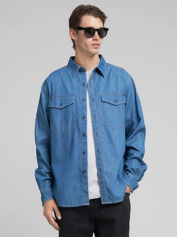 REPLAY - Camiseta en azul: frente