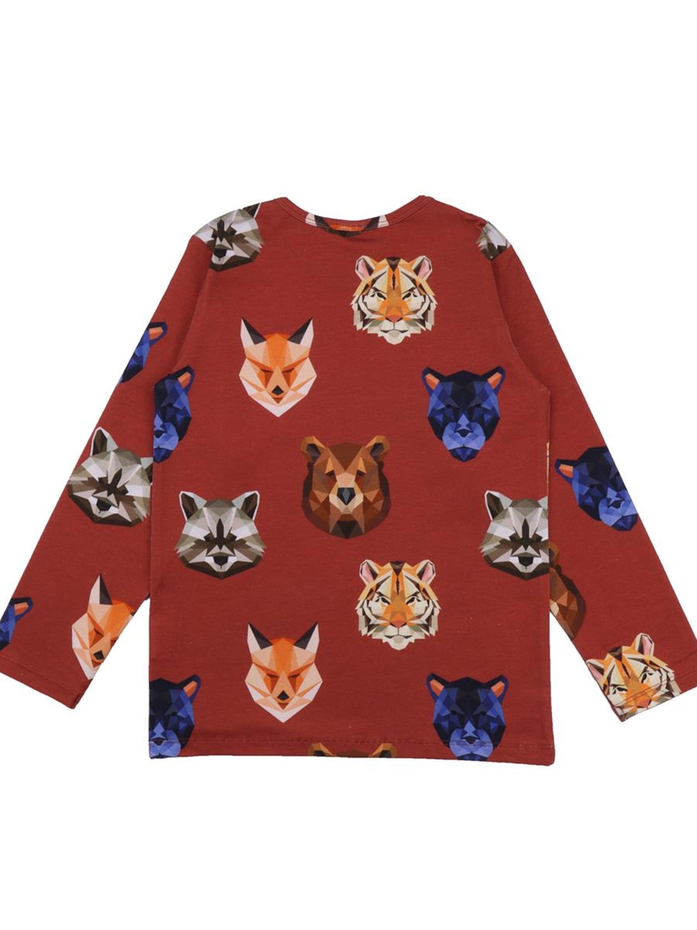 Walkiddy Shirt 'Reflection Animals' in Red