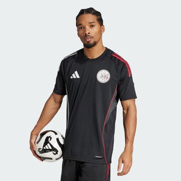 T-Shirt fonctionnel 'Ajax Tiro 25 Competition' ADIDAS PERFORMANCE en noir : devant
