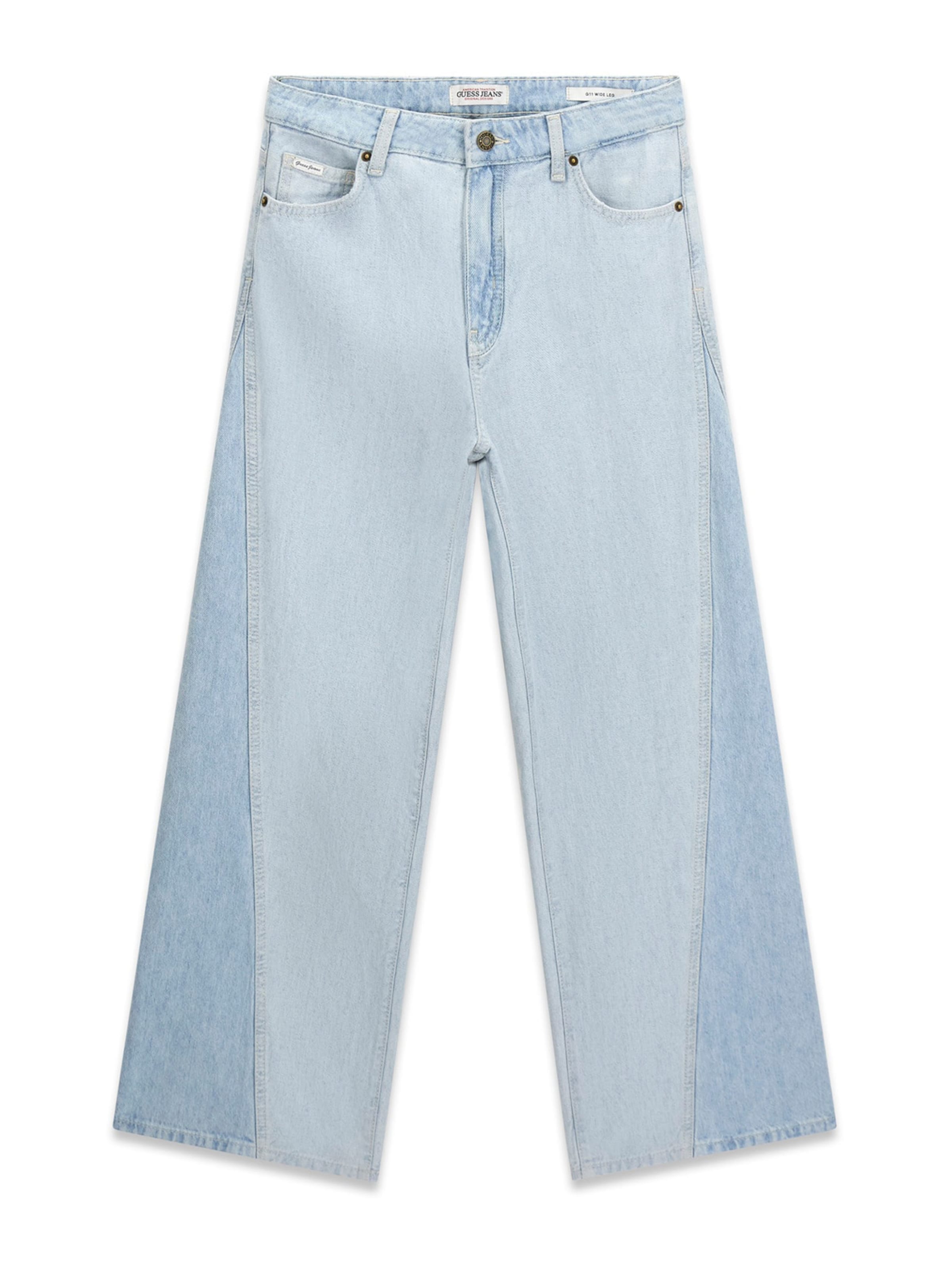 GUESS JEANS Bő szár Farmer - kék: elől