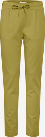 ICHI Tapered Broek 'KATE' in Groen: voorkant