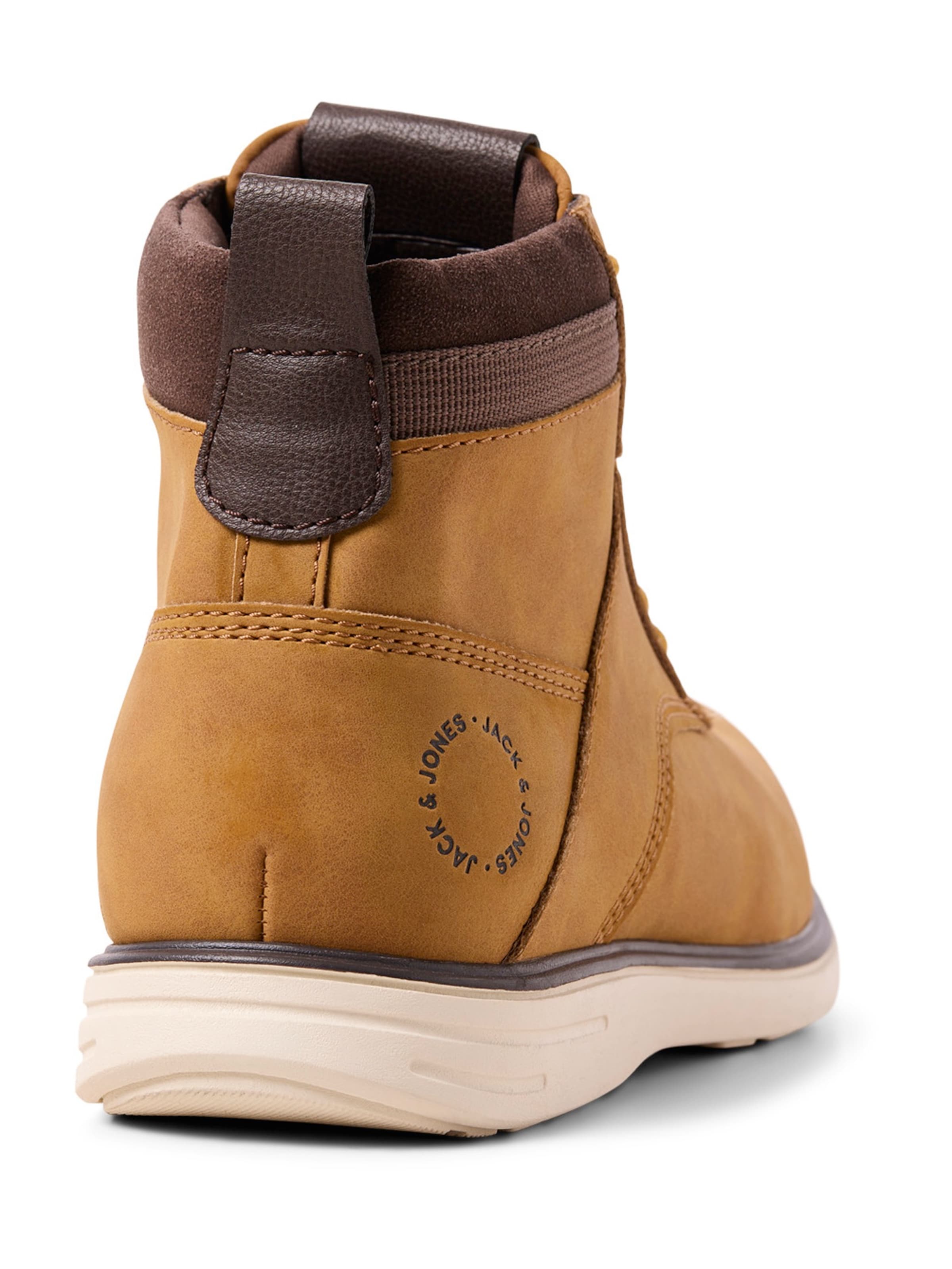 JACK & JONES Lace-Up Boots 'JFWDENVER' in Yellow