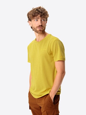 VAUDE Functioneel shirt 'Essential' in Geel: voorkant