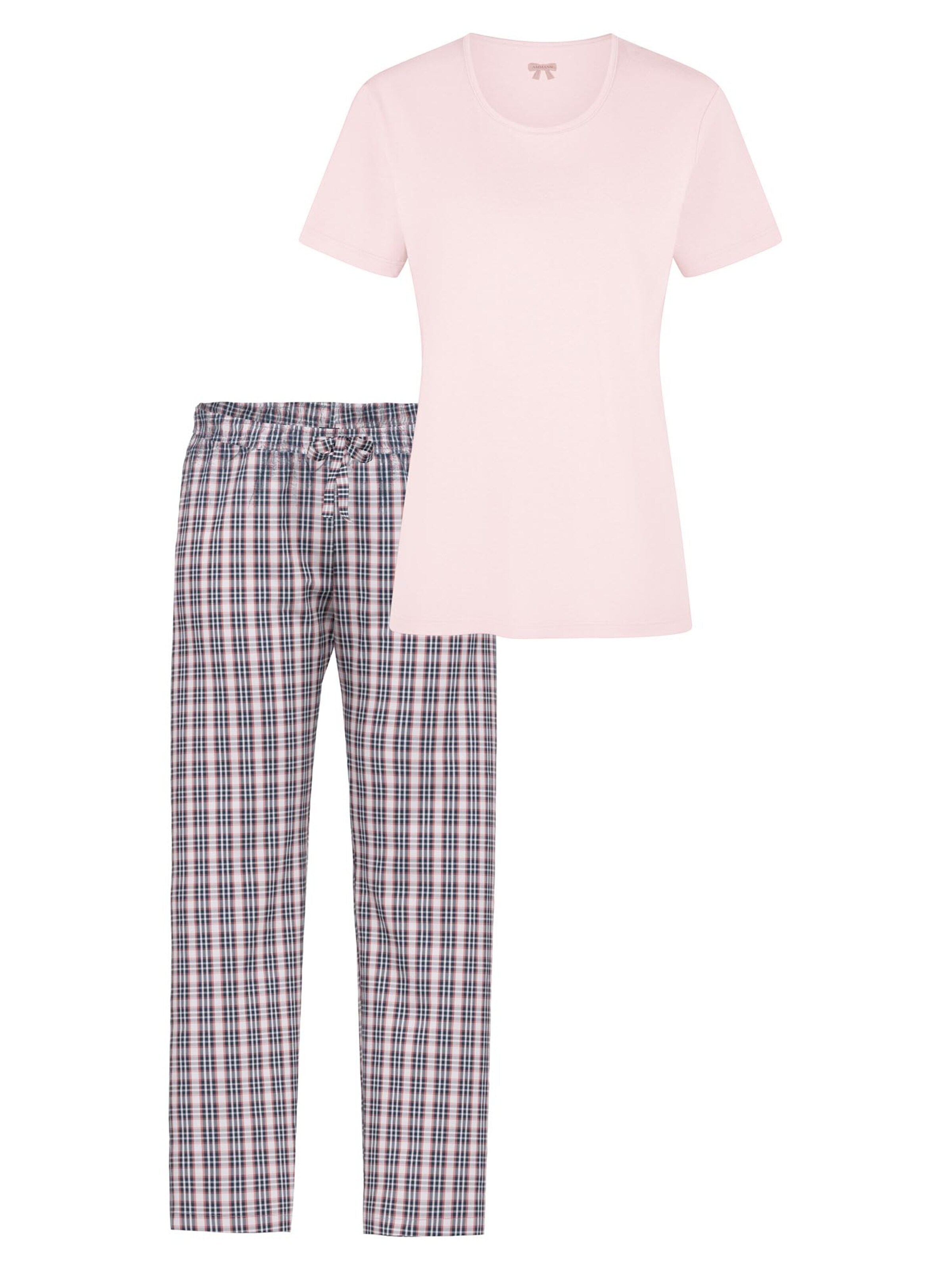 Ammann Pajama 'Mix & Match' in Pink: front