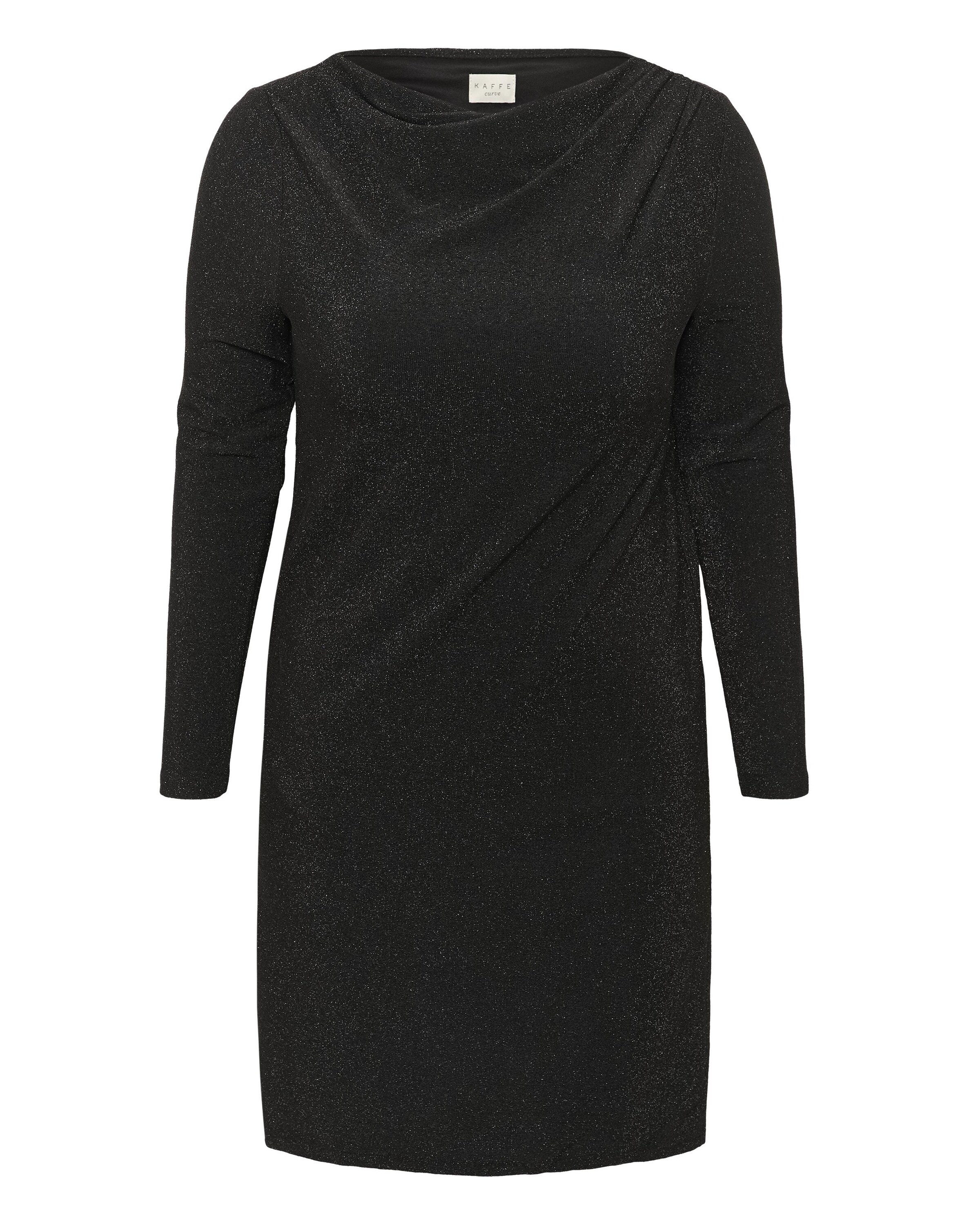 KAFFE CURVE Kjole 'KCriana' i sort: forside