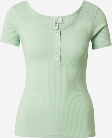 žalia PIECES Marškinėliai 'PCKITTE': priekis