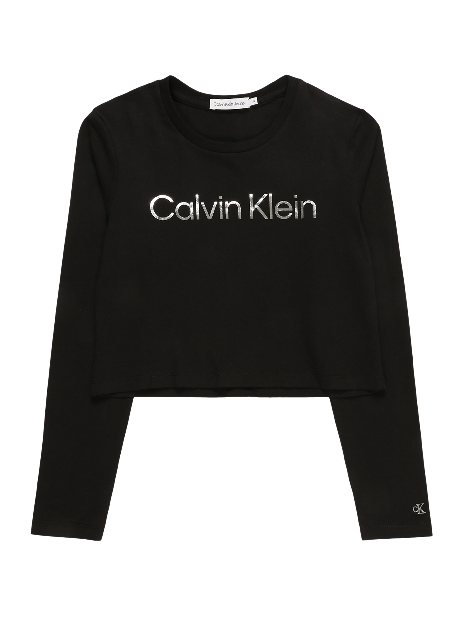 Młodzież (140-176 cm) 3q6hI Calvin Klein Jeans Koszulka w kolorze Czarnym 