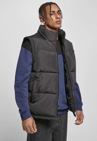 Urban Classics Bodywarmer in Zwart: voorkant