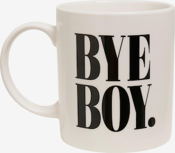 Tasse 'Bye Boy' Mister Tee en blanc : devant