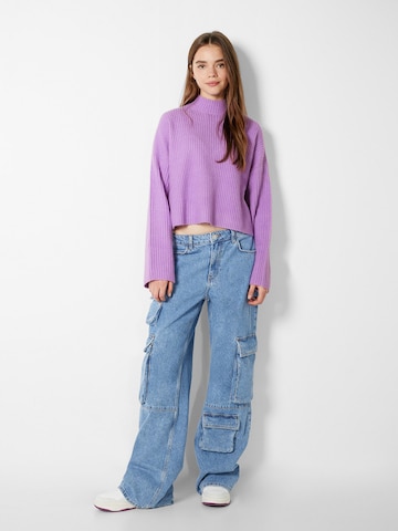 Pull-over Bershka en violet