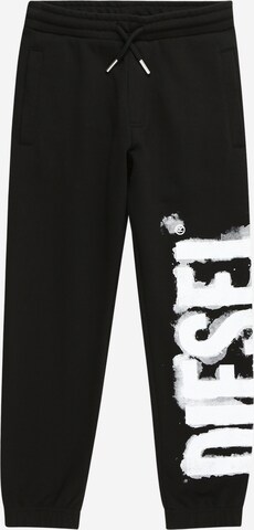 DIESEL Tapered Broek 'STAMP' in Zwart: voorkant