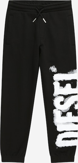 DIESEL Pantalon 'STAMP' en gris clair / noir / blanc, Vue avec produit