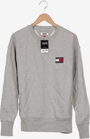 Tommy Jeans Sweatshirt & Zip-Up Hoodie in M in Grey: front