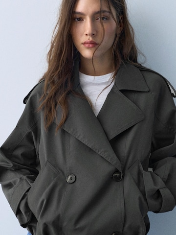 Pull&Bear Between-seasons coat in Grey