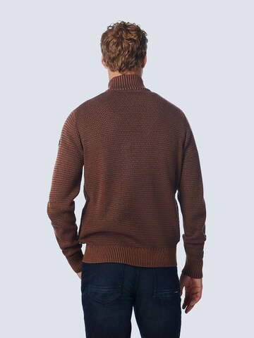 No Excess Knit Cardigan in Brown