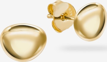 Boucles d'oreilles 'PEBBLE' Kamiko en or : devant