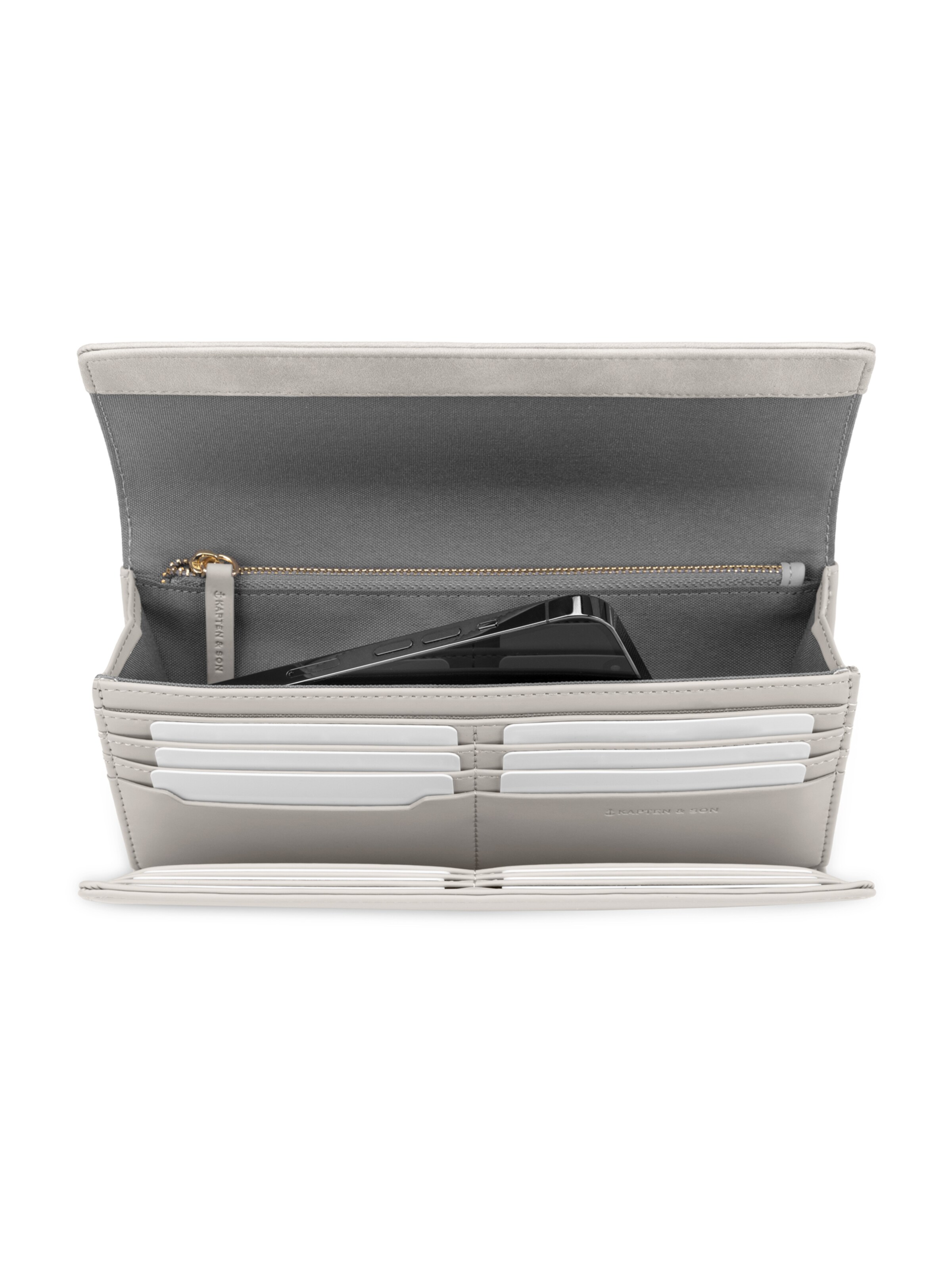 Kapten & Son Rahakott 'Triomphe Oyster', värv hall