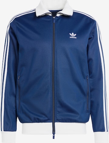 ADIDAS ORIGINALS Zip-Up Hoodie in Blue: front