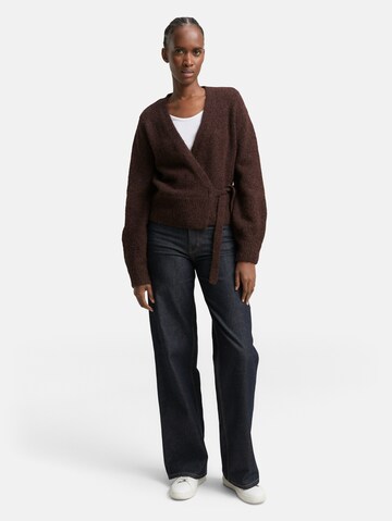 TOM TAILOR DENIM Strickjacke in Braun