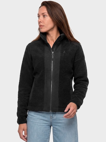 Veste en polaire fonctionnelle Schöffel en noir : devant